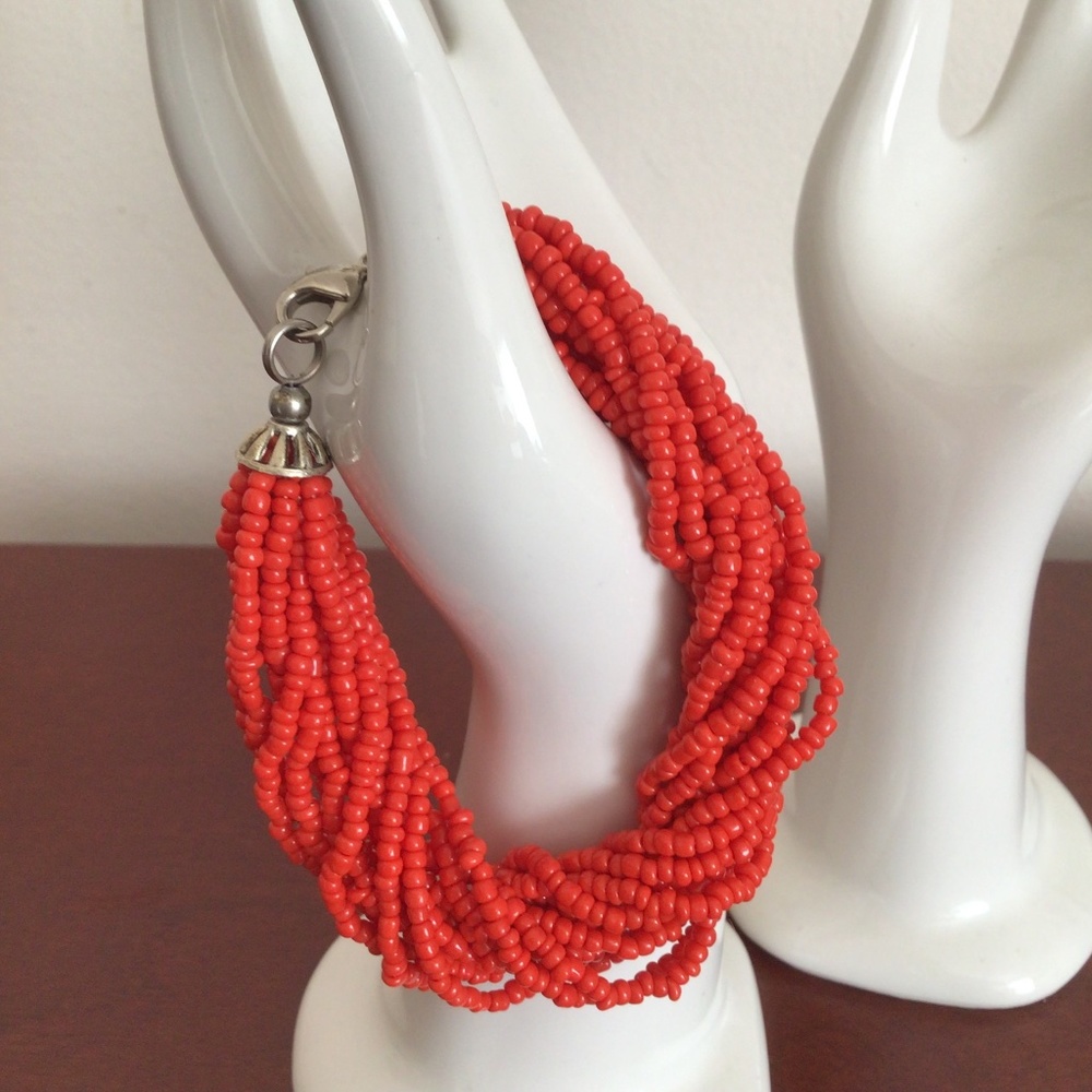 Multistrand  beaded bracelet